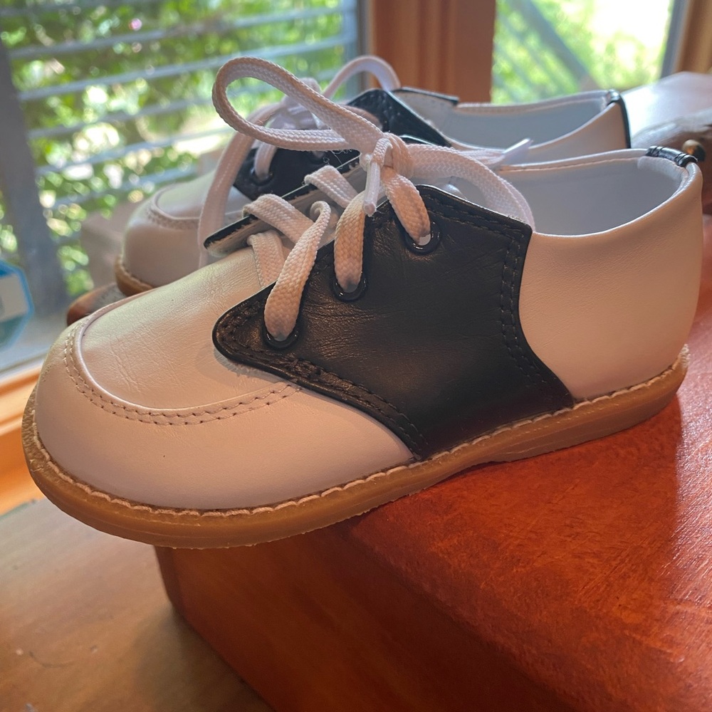 Leather Preppt Toddler Saddle Shoes Oxfords size 8